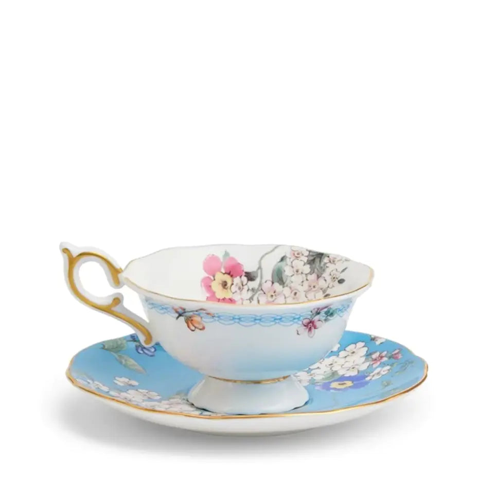 WONDERLUST APPLE BLOSSOM TEACUP & SAUCER SET