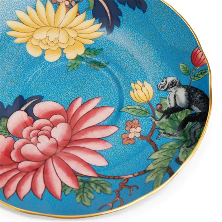 WONDERLUST SAPPHIRE GARDEN TEACUP & SAUCER