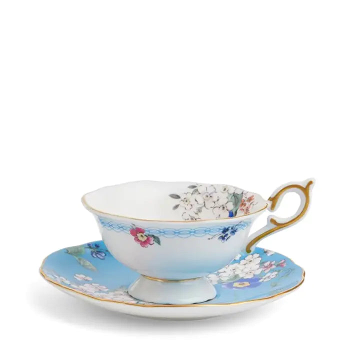 WONDERLUST APPLE BLOSSOM TEACUP & SAUCER SET