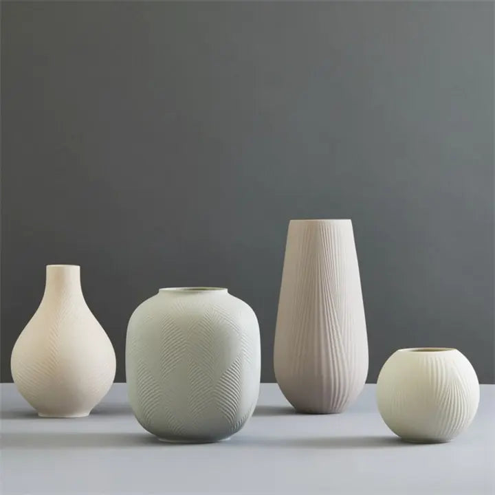 JASPER FOLIA MINK TALL VASE
