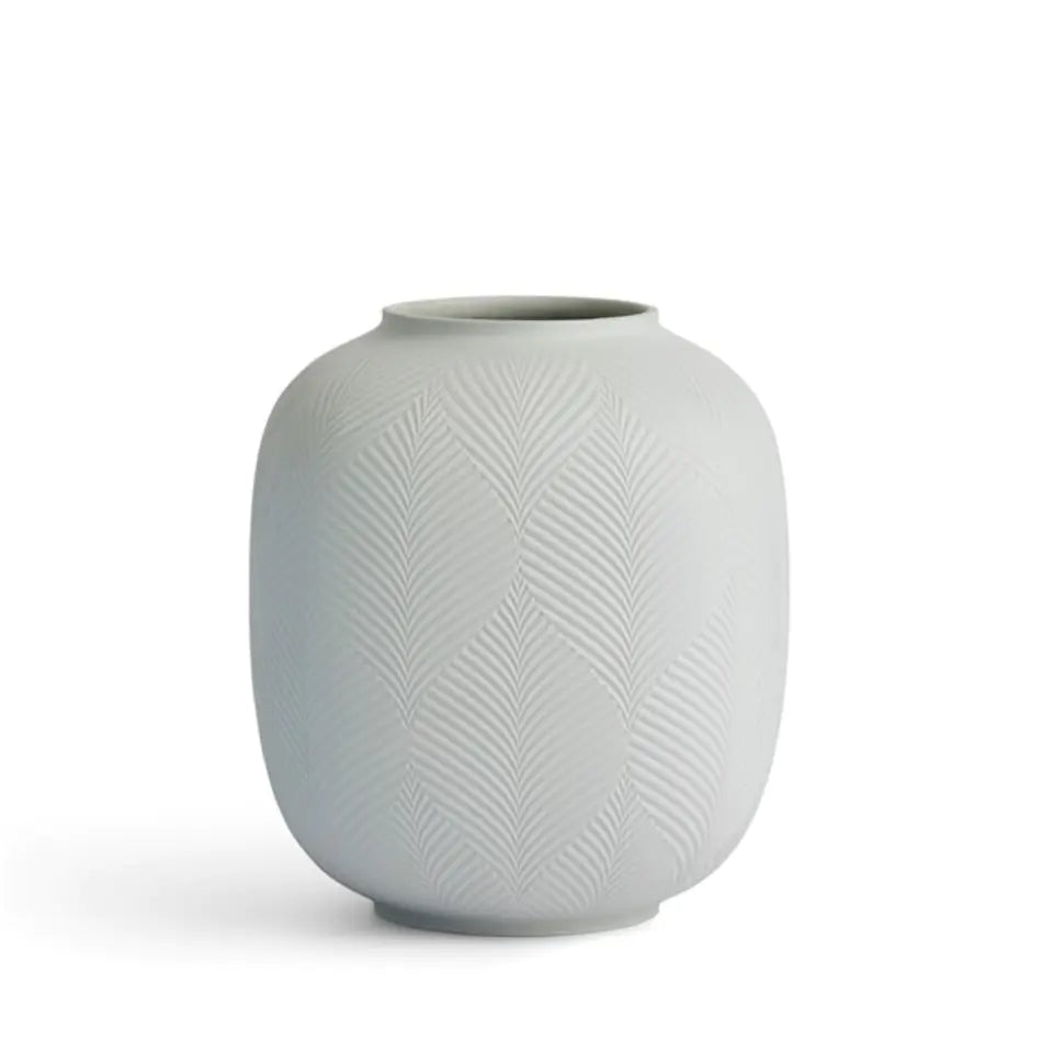 JASPER FOLIA DOVE GREY ROUNDED VASE