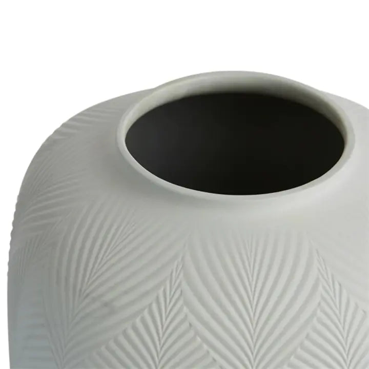 JASPER FOLIA DOVE GREY ROUNDED VASE