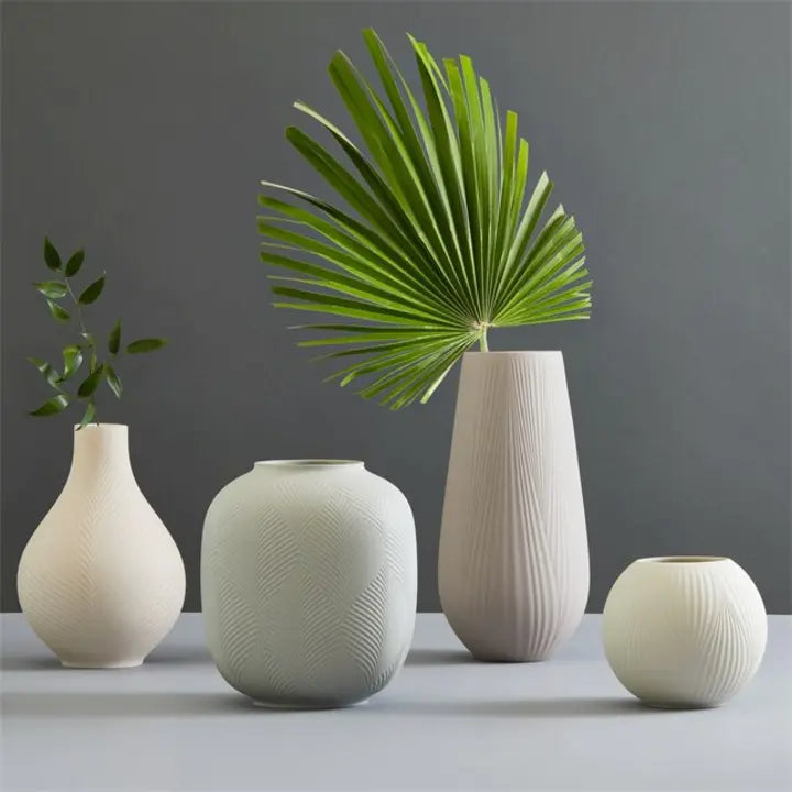JASPER FOLIA DOVE GREY ROUNDED VASE