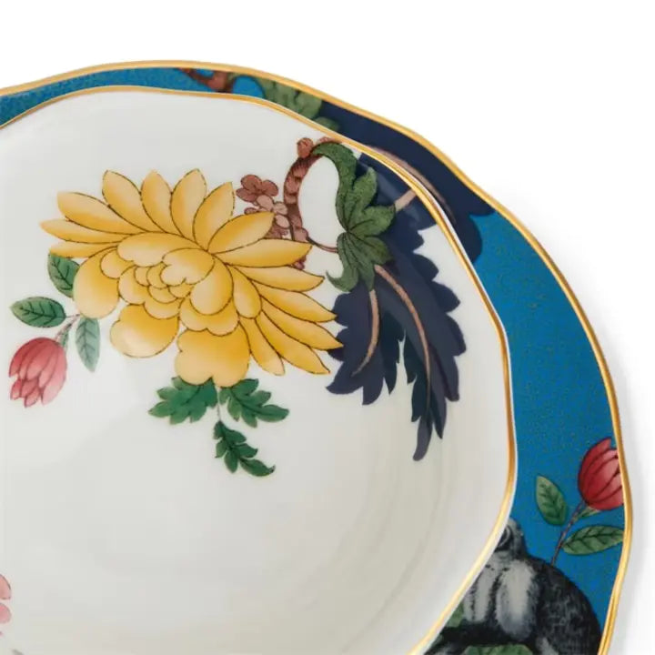 WONDERLUST SAPPHIRE GARDEN TEACUP & SAUCER