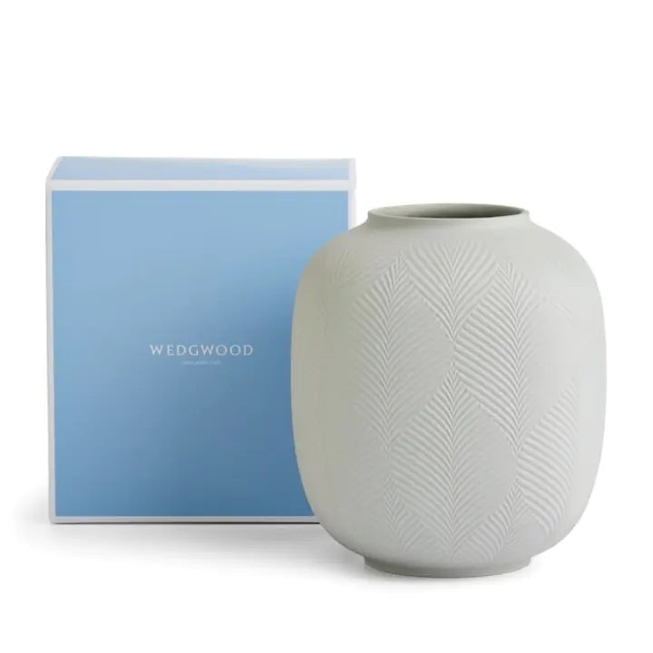 JASPER FOLIA DOVE GREY ROUNDED VASE